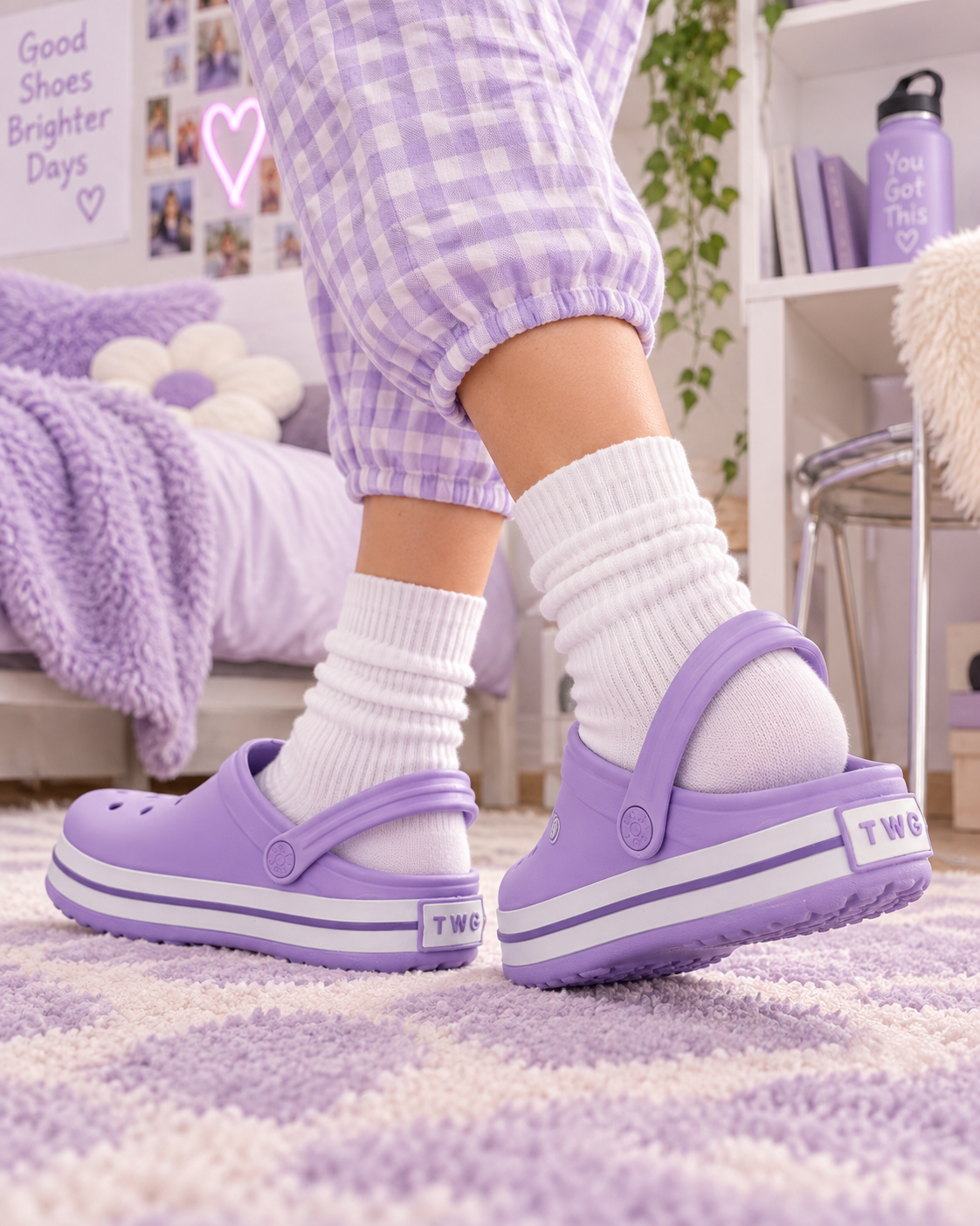 Rahat Taban Anatomik Comfort Terlik Lila