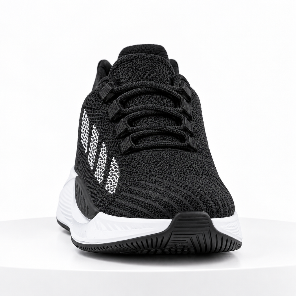 Wipper 8011 Unisex Siyah Beyaz Spor Ayakkabı