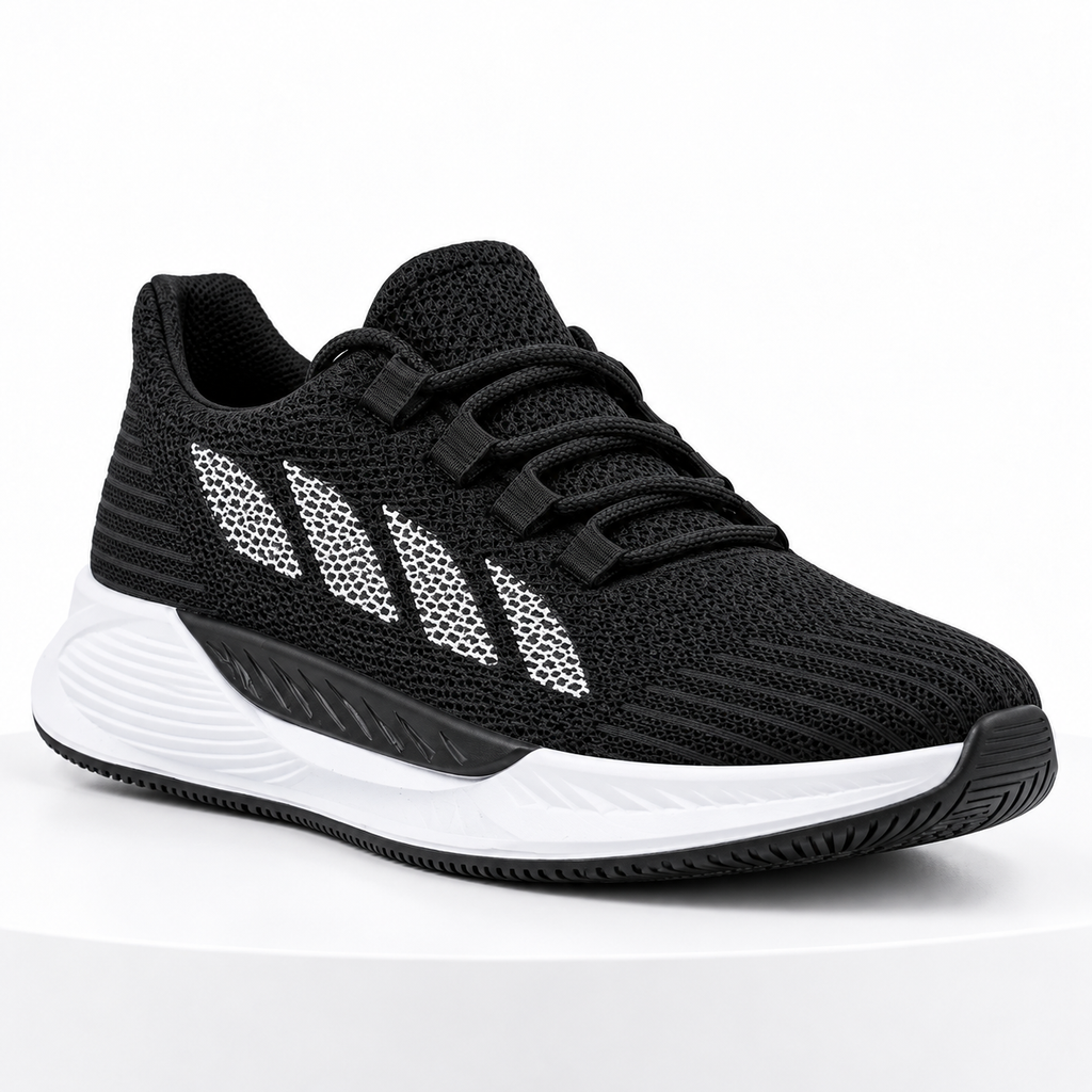 Wipper 8011 Unisex Siyah Beyaz Spor Ayakkabı