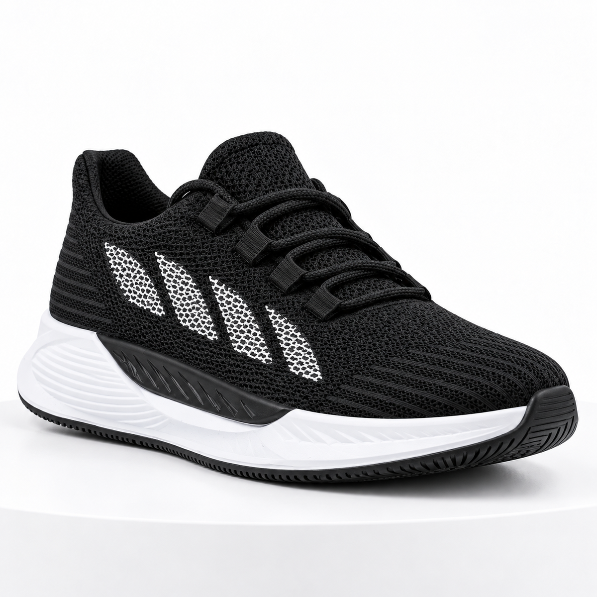Wipper 8011 Unisex Siyah Beyaz Spor Ayakkabı