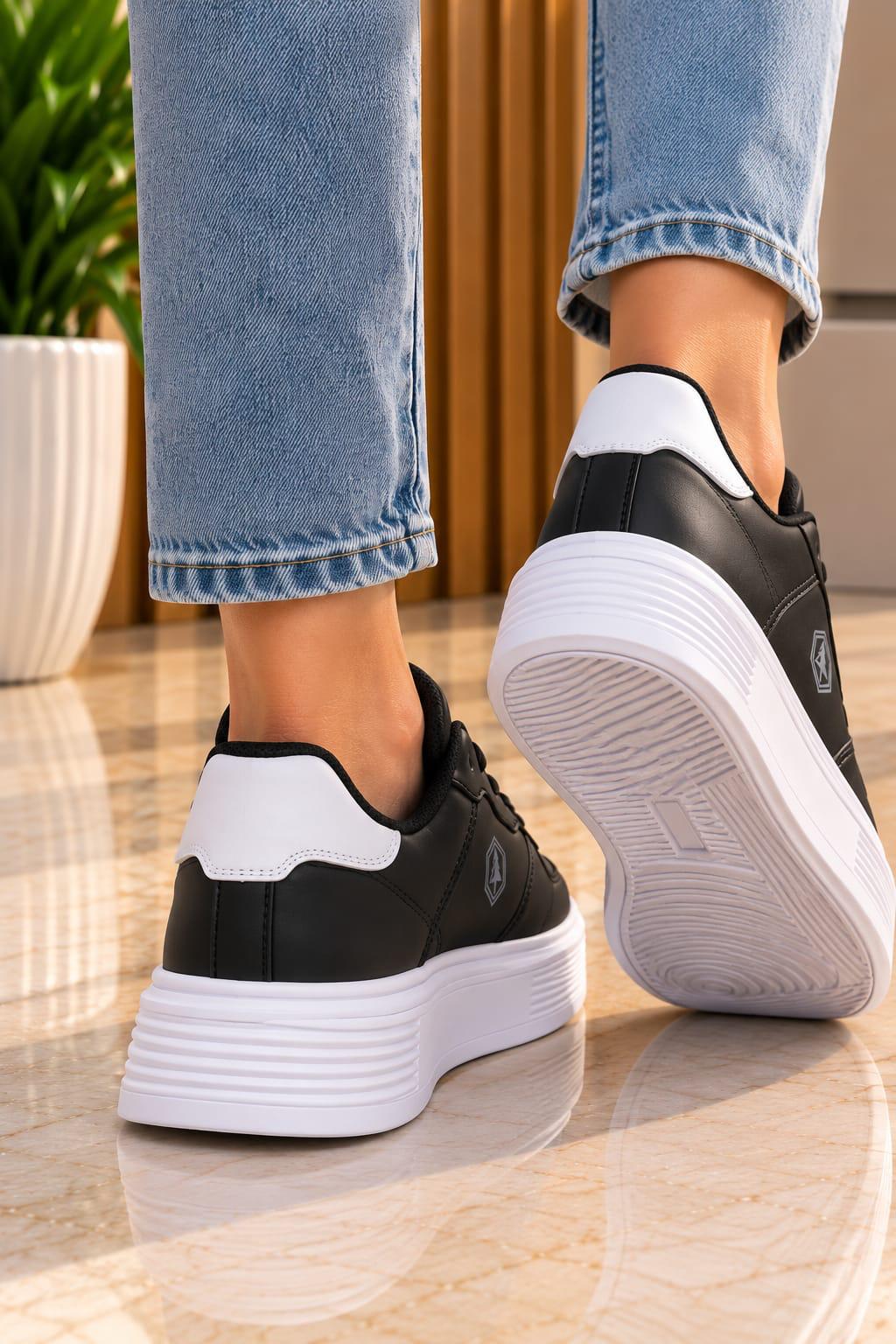 LIORA Siyah-Beyaz Sneaker